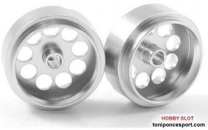 Llanta aluminio 17.5x10mm. Lightweight Universal para Ejes 2.38mm y Tornillo M2.5