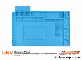 Manta Silicona Slotcars-Works, Resistente a Altas Temperaturas - Blue