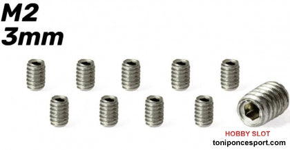 Tornillo allen M2x3 para llantas y coronas
