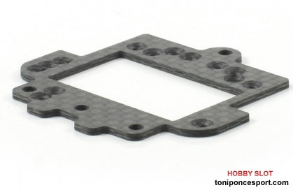 Sub-Chasis Trasero Motor Largo SC8003 GT3 en Carbono 1.2mm