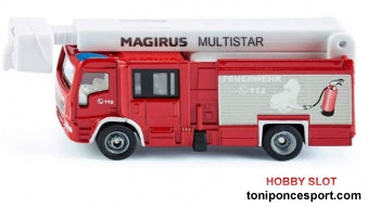Camion Bomberos Magirus Multistar con rampa telescopio