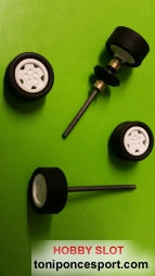 Eje Delantero y Trasero + Corona + Casquillos + Neumaticos Opel Manta 400