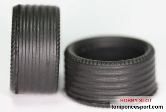 Neumático ZERO GRIP 17 x 8,5 mm. - Antiguo Scalextric -