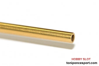 Eje hueco con recubrimiento de TITANIO 52,5 x 2,38 mm. (3/32´´) (x1)