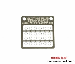 Separador 0,10 mm. MINI para eje 2,38 mm.