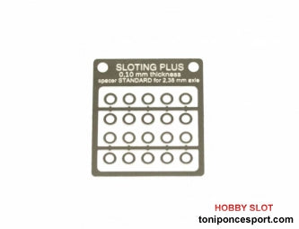 Separador 0,10 mm. ESTÁNDAR para eje 2,38 mm.