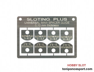 Separador MAXI 0,10 mm. para guia 1/32 UNIVERSAL