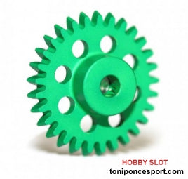 Corona Z29 x 16 Ø engranaje angular VERDE -ESTÁNDAR INVERTIDO-