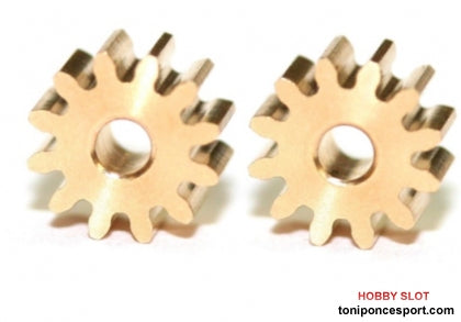 Piñón presión Ø 7 x Z12 LATÓN