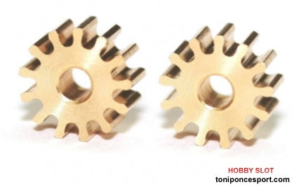 Piñón presión Ø 7 x Z13 LATÓN