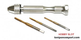 KIT destornillador con portabrocas y machos de roscar