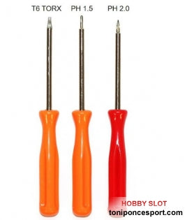 Juego de mini destornilladores PHILLIPS y TORX