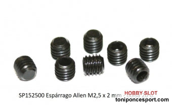 Espárrago allen M2,5 x 2
