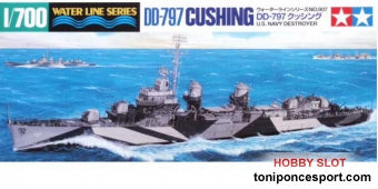 Barco U.S. Navy Destroyer DD-797 Cushing Water Line Series 1/700.