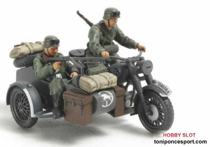 Moto Sidecar alemán 2º G.M. 1/48