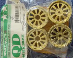 Llantas  QD 1/10 Rojo o Doradas
