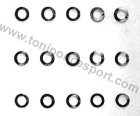 Arandela Cerrada TGX 3mm. para tornillos del escape.