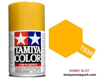Spray Pintura Esmalte TS-34 Amarillo Camel.