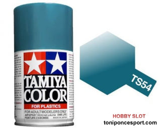 Spray Pintura Esmalte TS-54 Azul Claro Metalizado.
