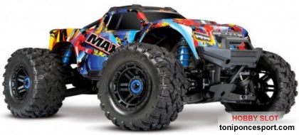 Monster Truck Traxxas Wide Maxx 1/10 Scale 4wd Brushless Electric Vxl-4s, Tqi - Rock & Roll