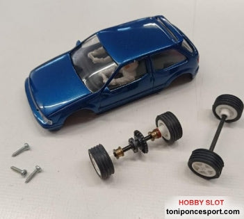 Carroceria Citroen ZX 16 v "Azul Metalizado" + ejes.