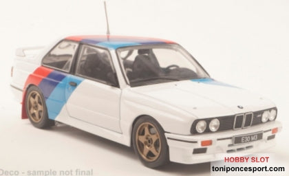 BMW M3 (E30) blanco/Dekor 1989 1/24