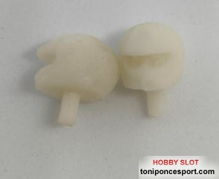 Cabezas Cascos Abierto Piloto y Copiloto Resina 1/32 3D (x2)