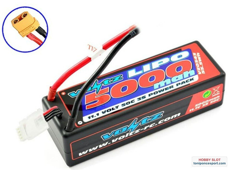 Batería 5000MAH HARD CASE 11.1V 50C LIPO STICK PACK XT90