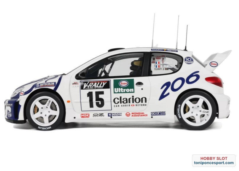Peugeot 206 WRC Tour de Córcega 1999 G. Panizzi / H. Panizzi