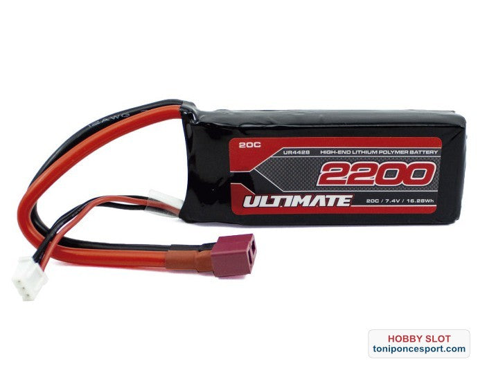 BATERÍA ULTIMATE LiPo SOFT CASE MINI 7.4v. 2200mAh 20C T-DEAN