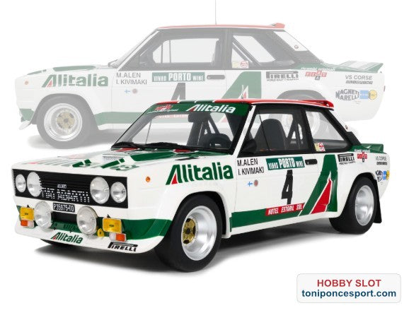 FIAT 131 ABARTH WHITE M. ALEN RALLYE PORTUGAL 1978