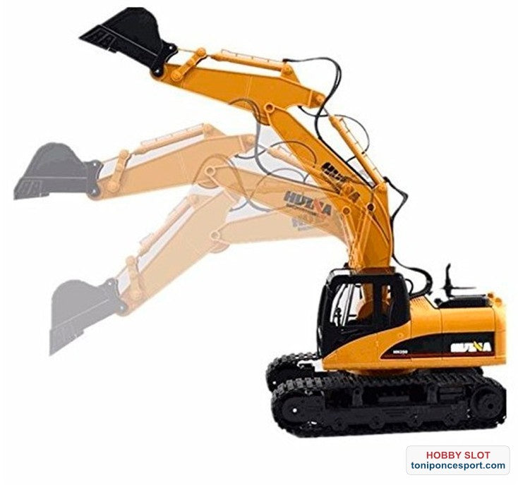 EXCAVADORA 1/14 PALA METALICA 2,4GHZ (NUEVA HU1550)