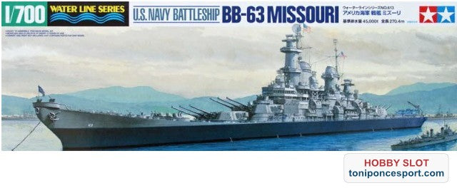Barco U.S. Navy Battleship BB-63 Missouri 1/700.