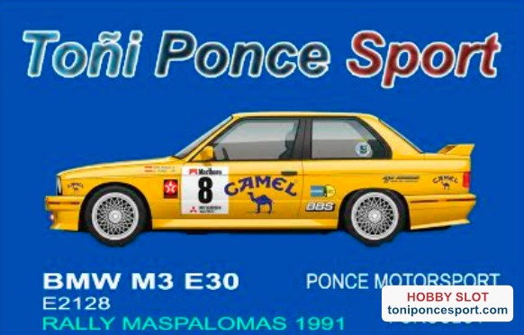 BMW M3 Rally Maspalomas 1991 Toñi Ponce / O. Yanez. - 50º Aniversario