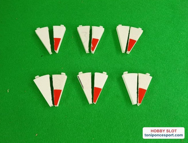Bordes interior - Curva 1/2 interior (x12) Usado.