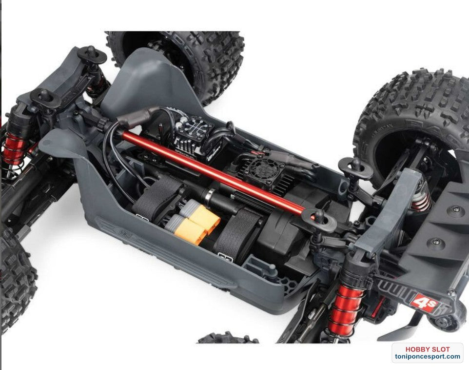 Monster OUTCAST 4S 4X4 RTR Brushless Stunt Truck Red.