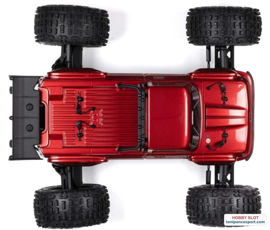 Monster OUTCAST 4S 4X4 RTR Brushless Stunt Truck Red.