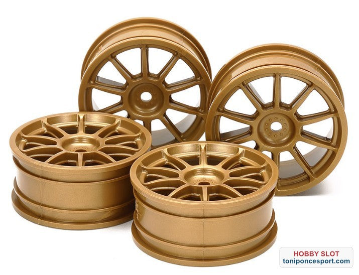 Llantas Subaru Impreza Oro 24,5mm 1/10 12mm Hex 1/10