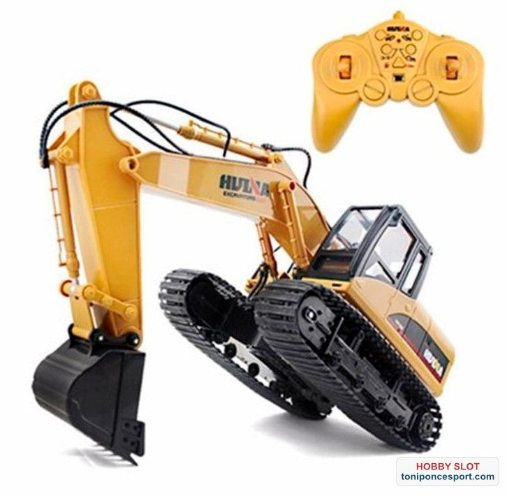 EXCAVADORA 1/14 PALA METALICA 2,4GHZ (NUEVA HU1550)