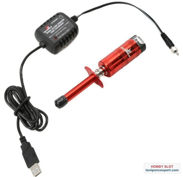 Chispo + cargador - Metered NiMH Glow Driver with USB Charger.