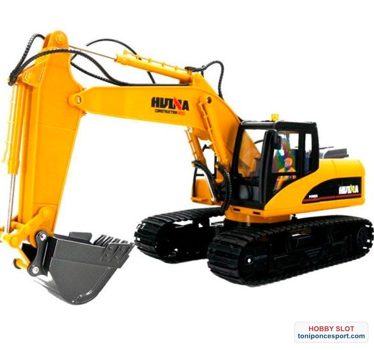 EXCAVADORA 1/14 PALA METALICA 2,4GHZ (NUEVA HU1550)
