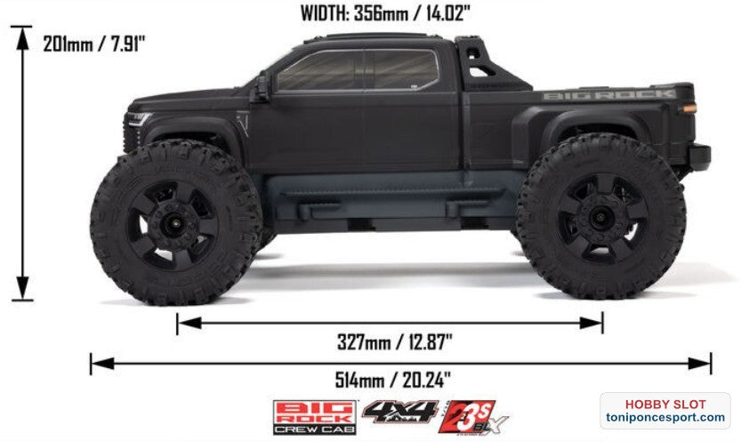 Monster Truck BIG ROCK 223S DSC 4X4 RTR Brushless Green.