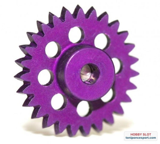 Corona Z27 x 16 Ø engranaje angular MORADO -ESTÁNDAR INVERTIDO-