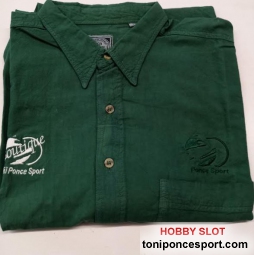 Camisa M/C To�i Ponce Sport Talla XL - Verde