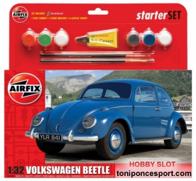 Volkswagen Beetle Starter Set 1:32 Kit (+ pintura + pinceles + pegamento)