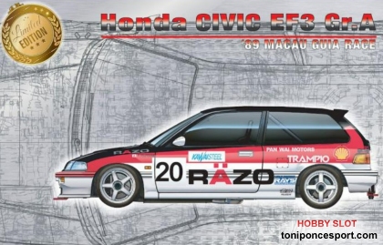 Honda Civic EF3 Gr.A 1989 Macau Guia Race #20 Razo
