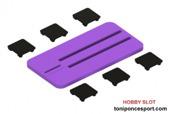 Plancha de medici�n regulable de altura motor (Violeta - Negro)