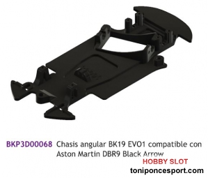 Chasis angular BK19 EVO1 compatible con Aston Martin DBR9 Black Arrow