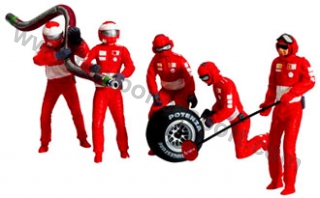 Figuras Mecanicos Formula 1 Rojo