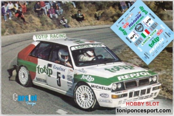 Calca Lancia Delta Integrale TOTIP Rallye Montecarlo 1993 "A. Aghini - S. Farnochia"